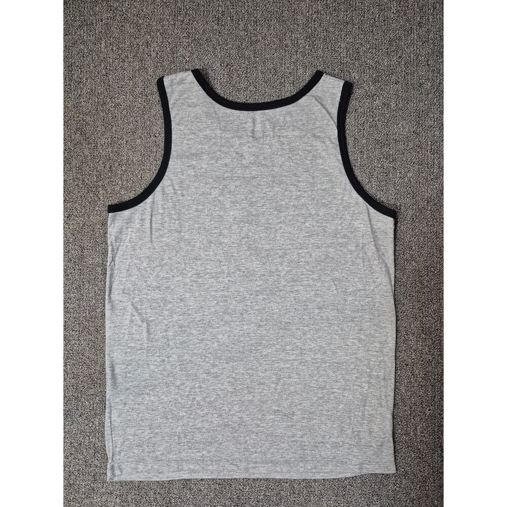 Nike Gray Logo Tank Top Medium Athletic Cut Sleeveless Gym Workout Casual - Picture 4 of 4